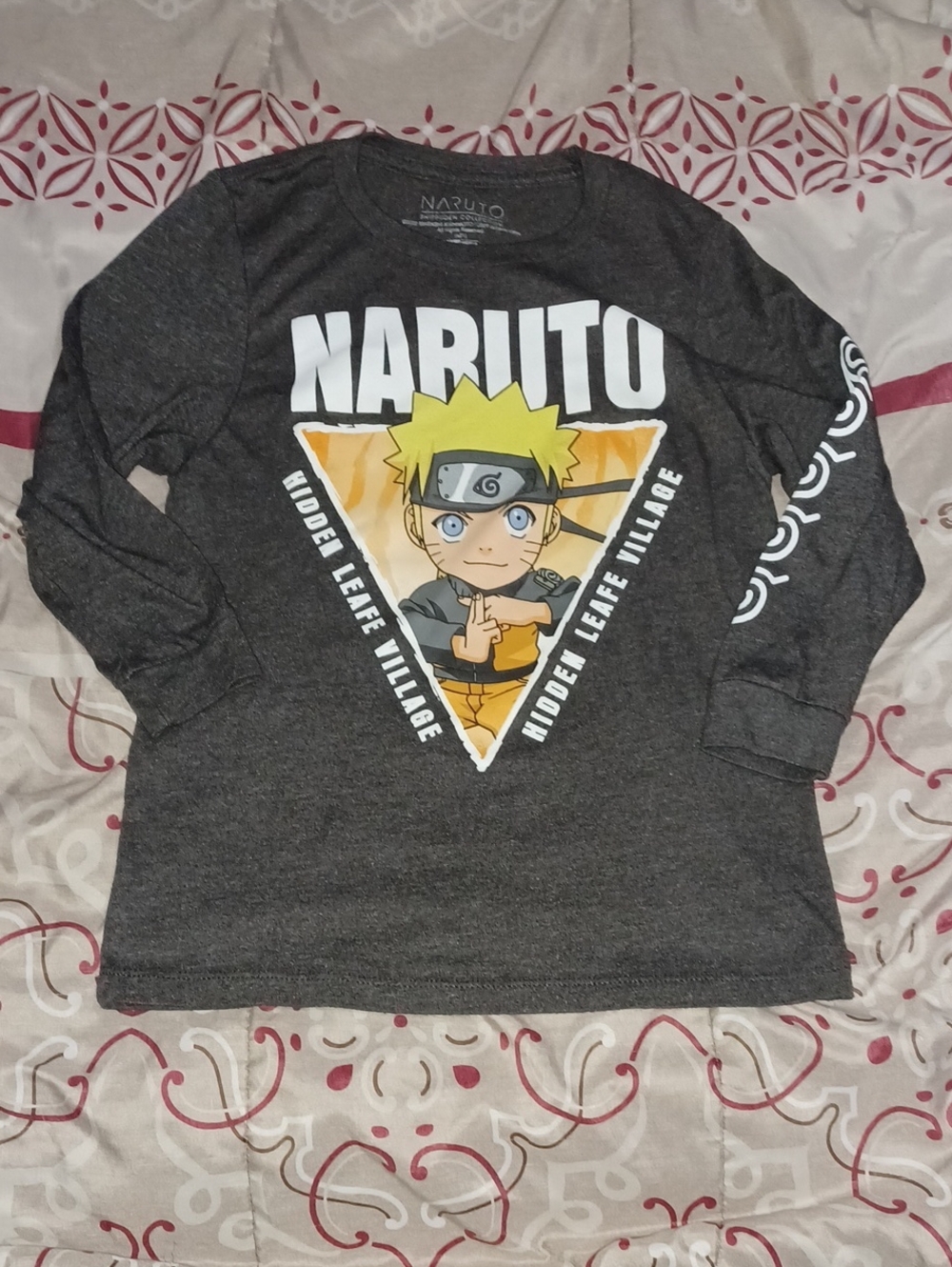 Naruto Lightweight Long Sleeve Tee Shirt For Fall/Winter Size Medium 8